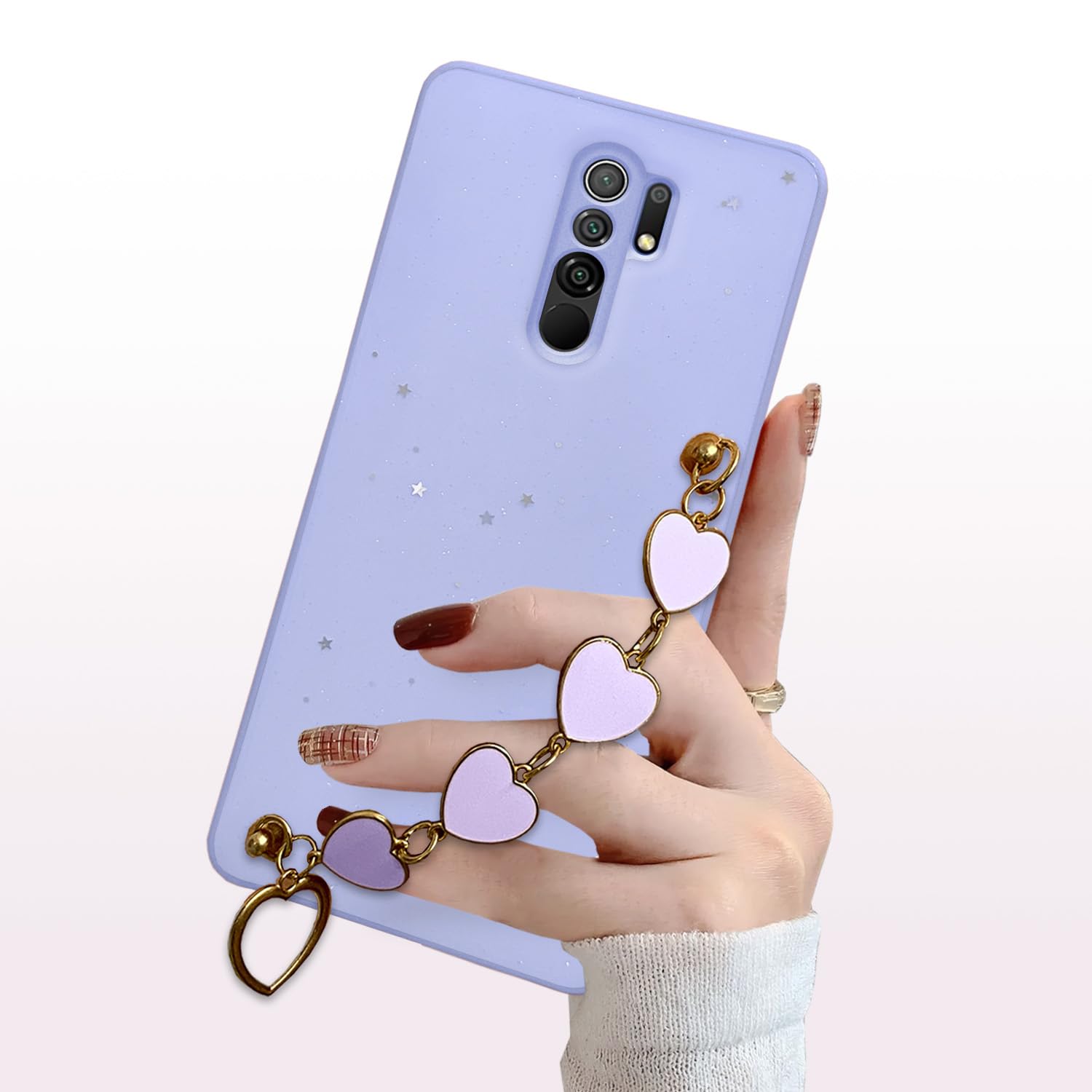Redmi 9 Prime Chain mobile back cover in purple by Pikkme – photo 3