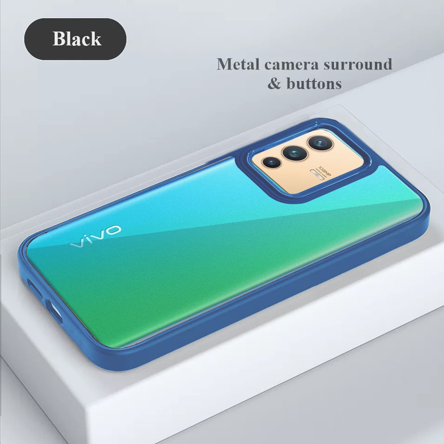 Pikkme dark blue Chrome back cover for Vivo V23 5G – photo 6