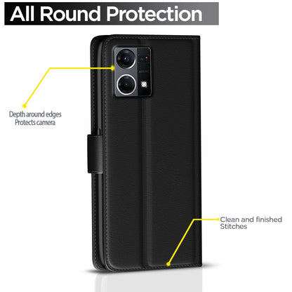 Oppo Reno 7 5G Button flip case in black by Pikkme – photo 4