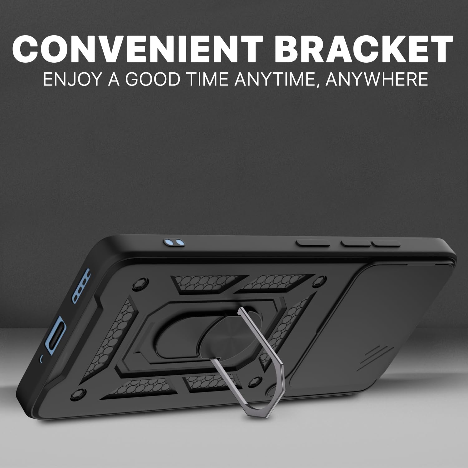 Pikkme black D10 Camera Shield back cover for Realme 15T 5G/Narzo 90 5G/360 – photo 3