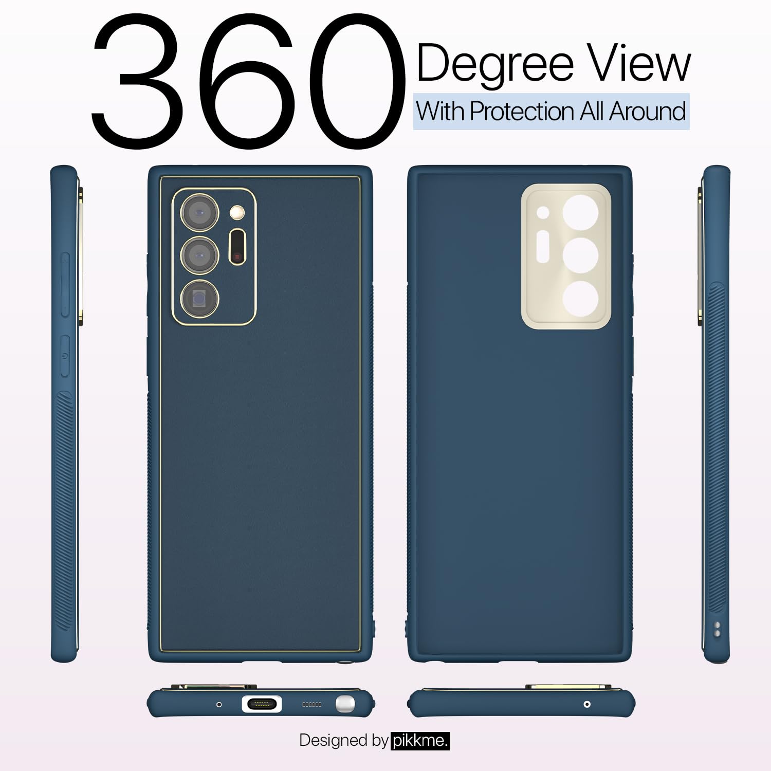 Samsung Note 20 Ultra 5G Chrome mobile cover in blue by Pikkme – photo 4