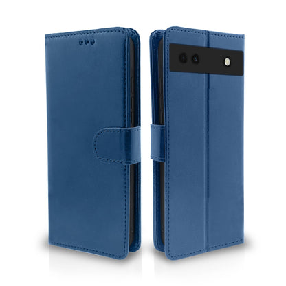 Google Pixel 6a Wallet flip cover in blue by Pikkme