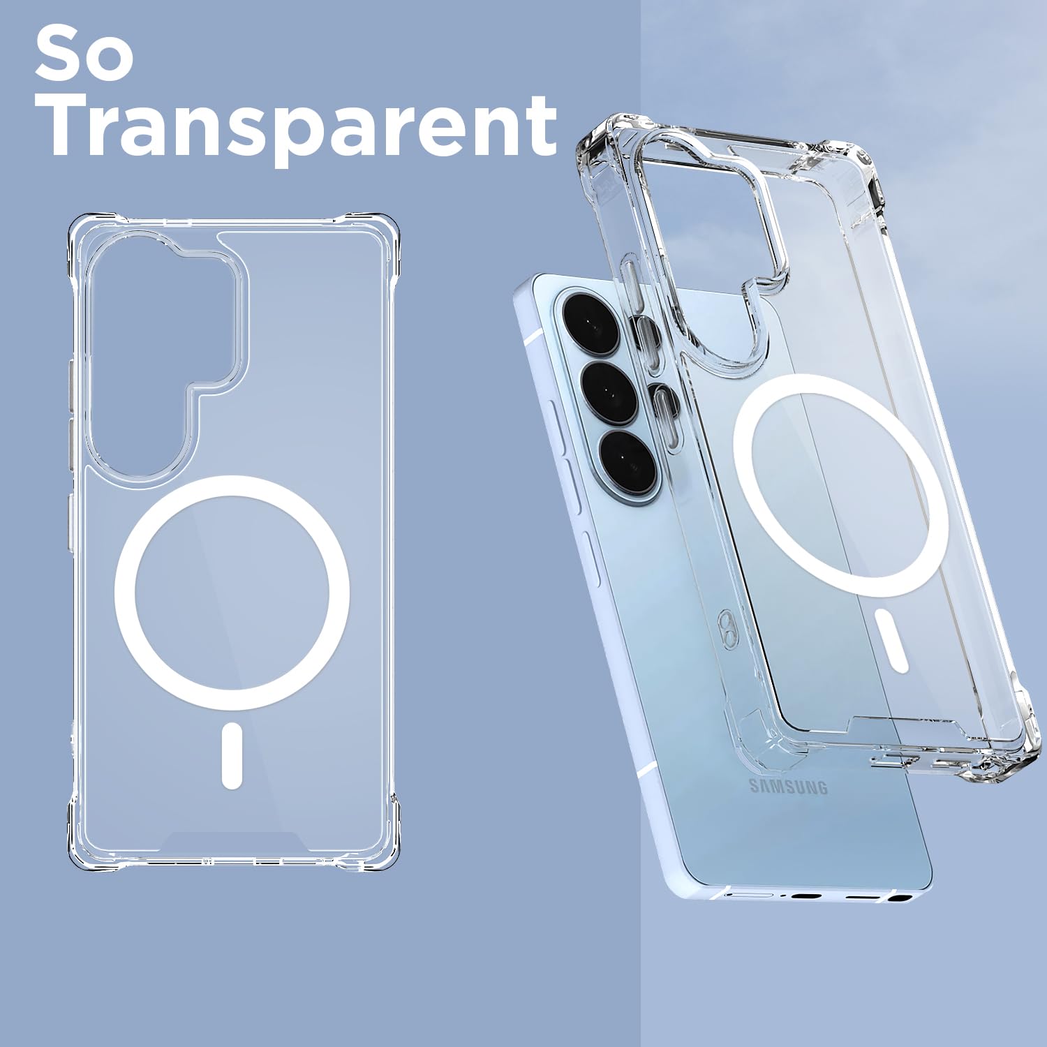 Pikkme transparent mag-safe MagSafe mobile cover for Samsung S26 Ultra 5G – photo 2