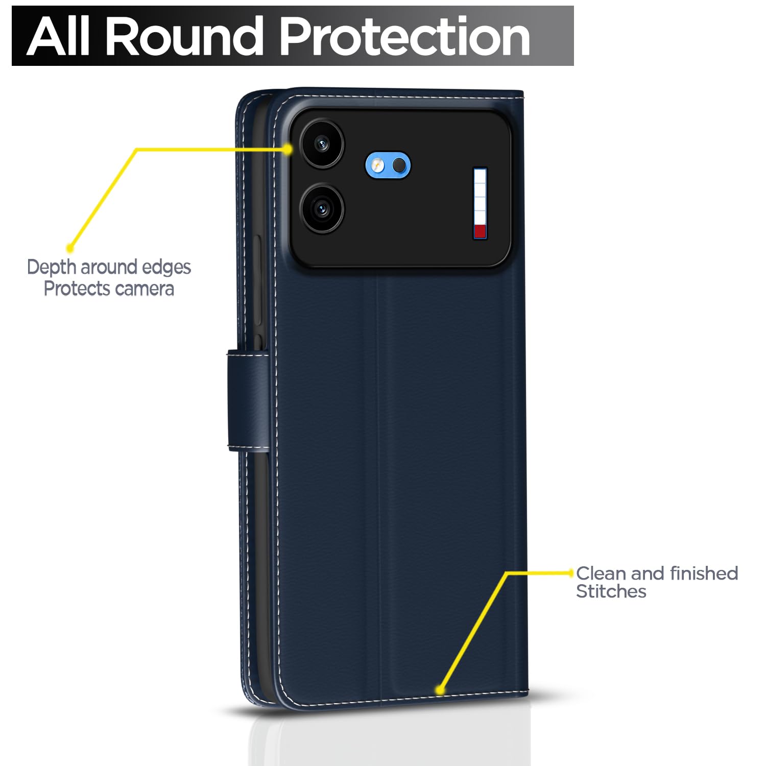 Pikkme Nothing Phone 4b 5G blue flip case – photo 4
