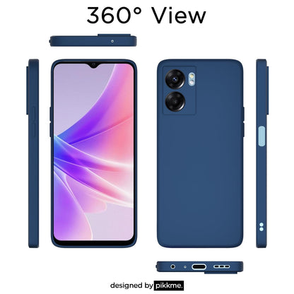 Pikkme  Oppo K10 5G  Soft Matte Silicone Shockproof Case (Blue)