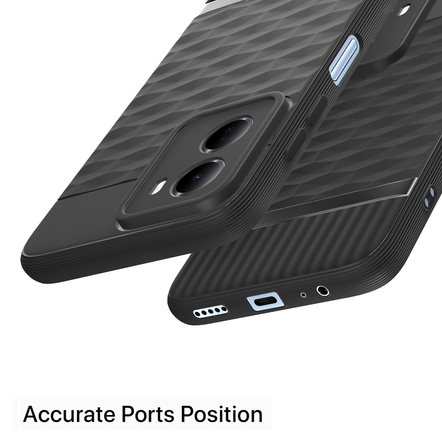 Black Silicone phone cover for Redmi 15A 5G – Pikkme – photo 4