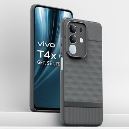 Pikkme Vivo T4x 5G Shockproof Soft Flexible Gencase Back Cover (Grey)