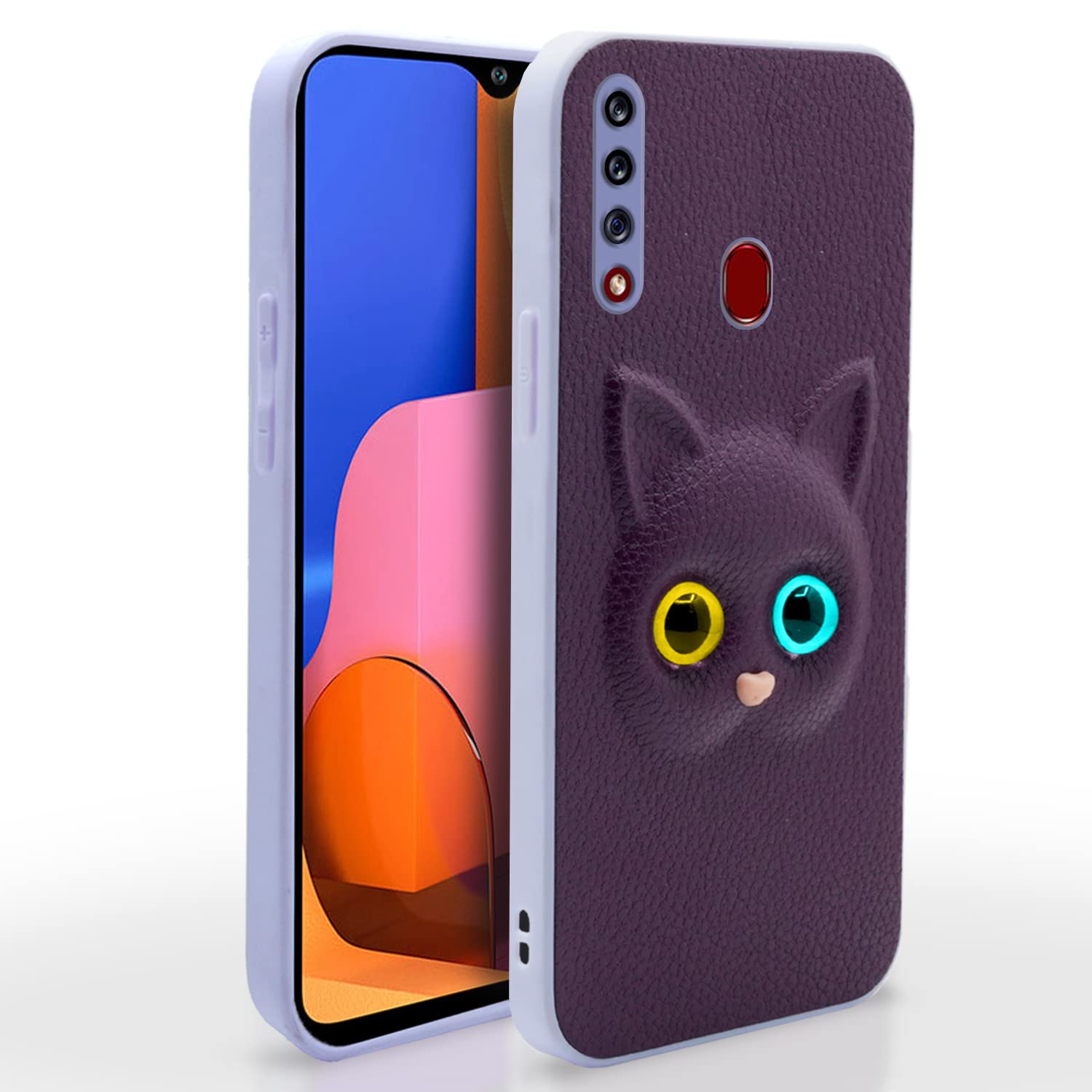  Samsung Galaxy A20s Kitty Back Cover -Purple