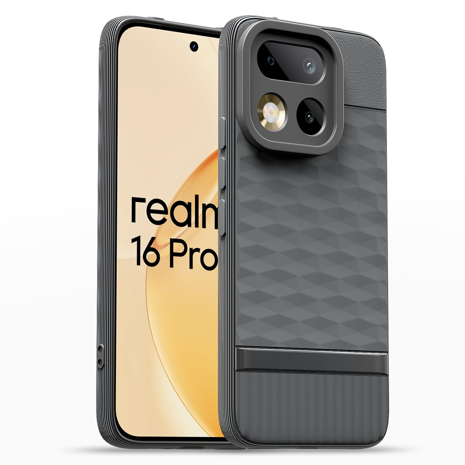 Grey back cover for Realme 16 Pro 5G – Pikkme