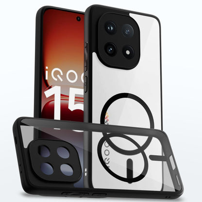 iQOO 15 5G MagSafe phone cover in black mag-safe by Pikkme