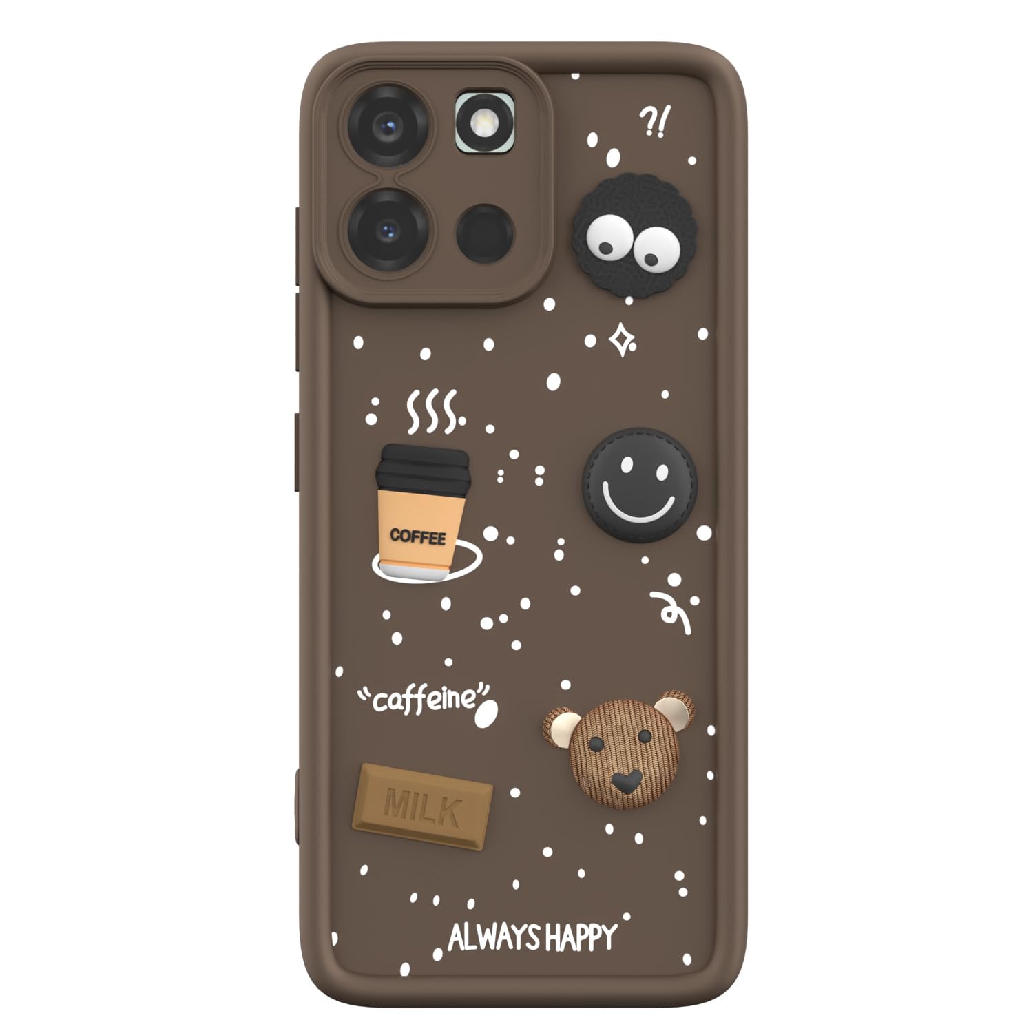 OnePlus Nord 6 5G/3D Silicone phone cover in brown by Pikkme – photo 7