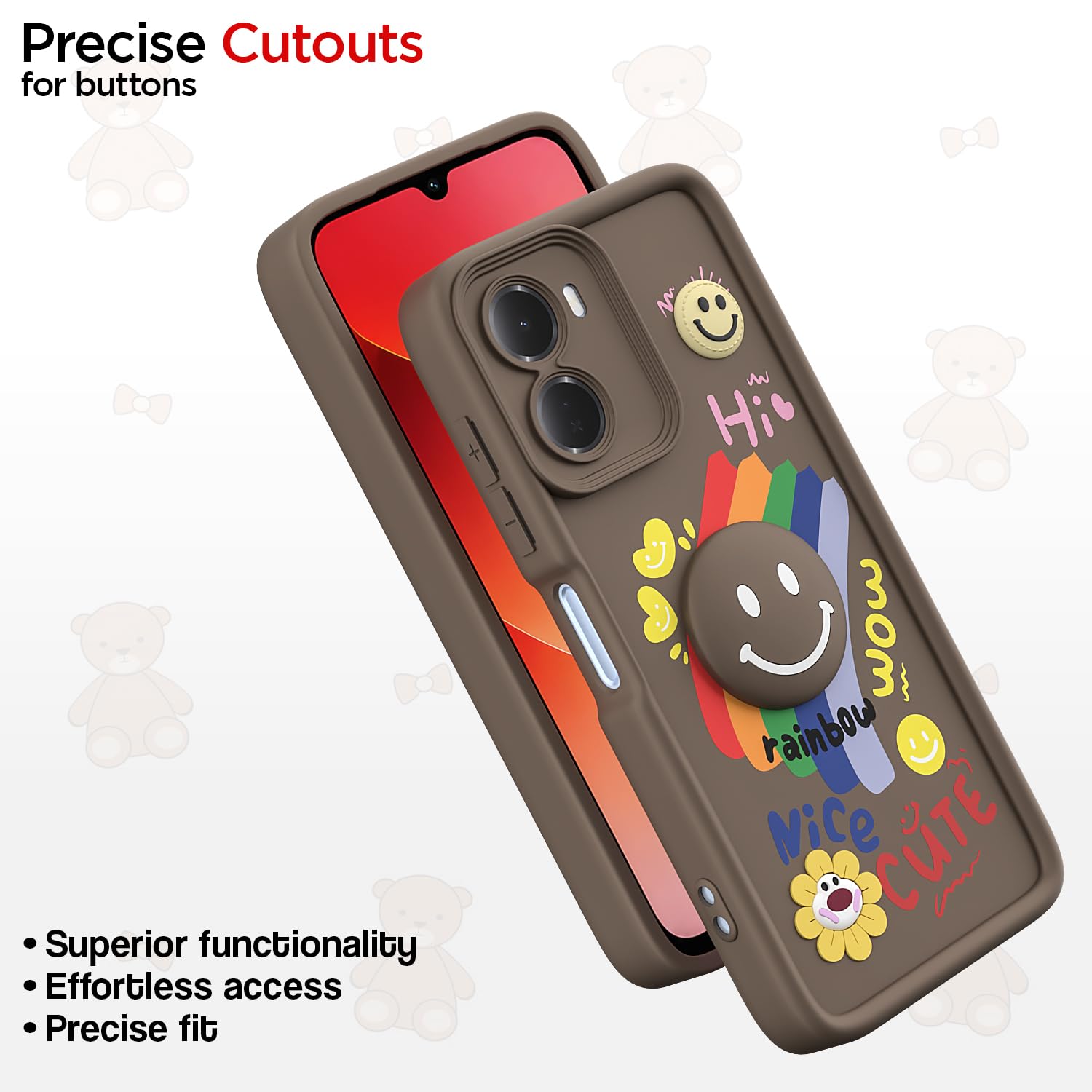 Redmi 15A 5G mobile cover in brown by Pikkme – photo 6