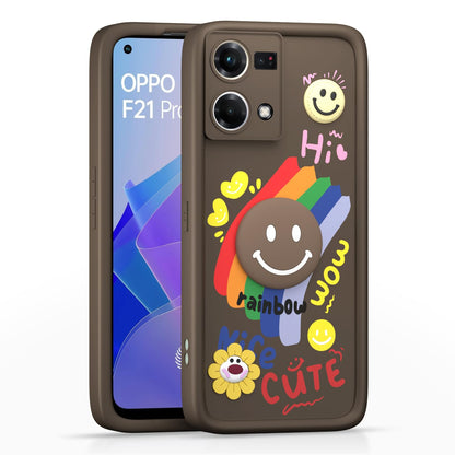 Pikkme brown phone cover for Oppo F21 Pro 4G