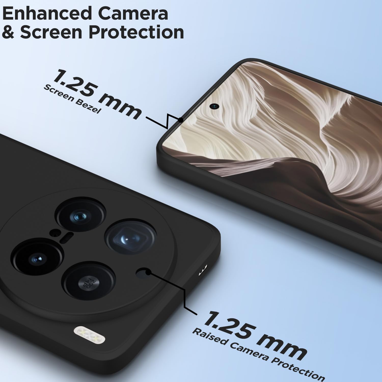 Vivo X200 Pro 5G Matte mobile cover in black by Pikkme – photo 2