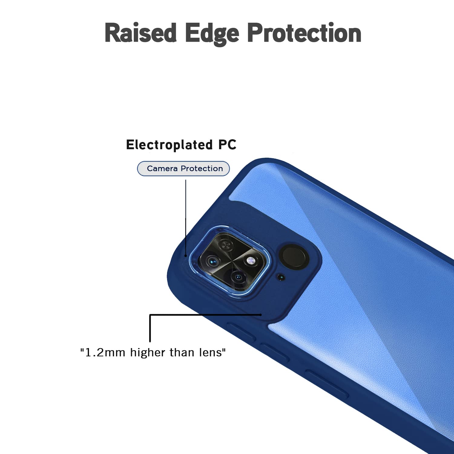 Pikkme blue Chrome mobile cover for Redmi 10/10 Power – photo 4