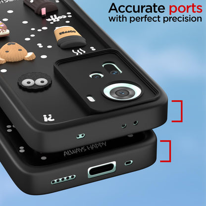 Black Silicone phone cover for Oppo Reno 11 5G – Pikkme – photo 4