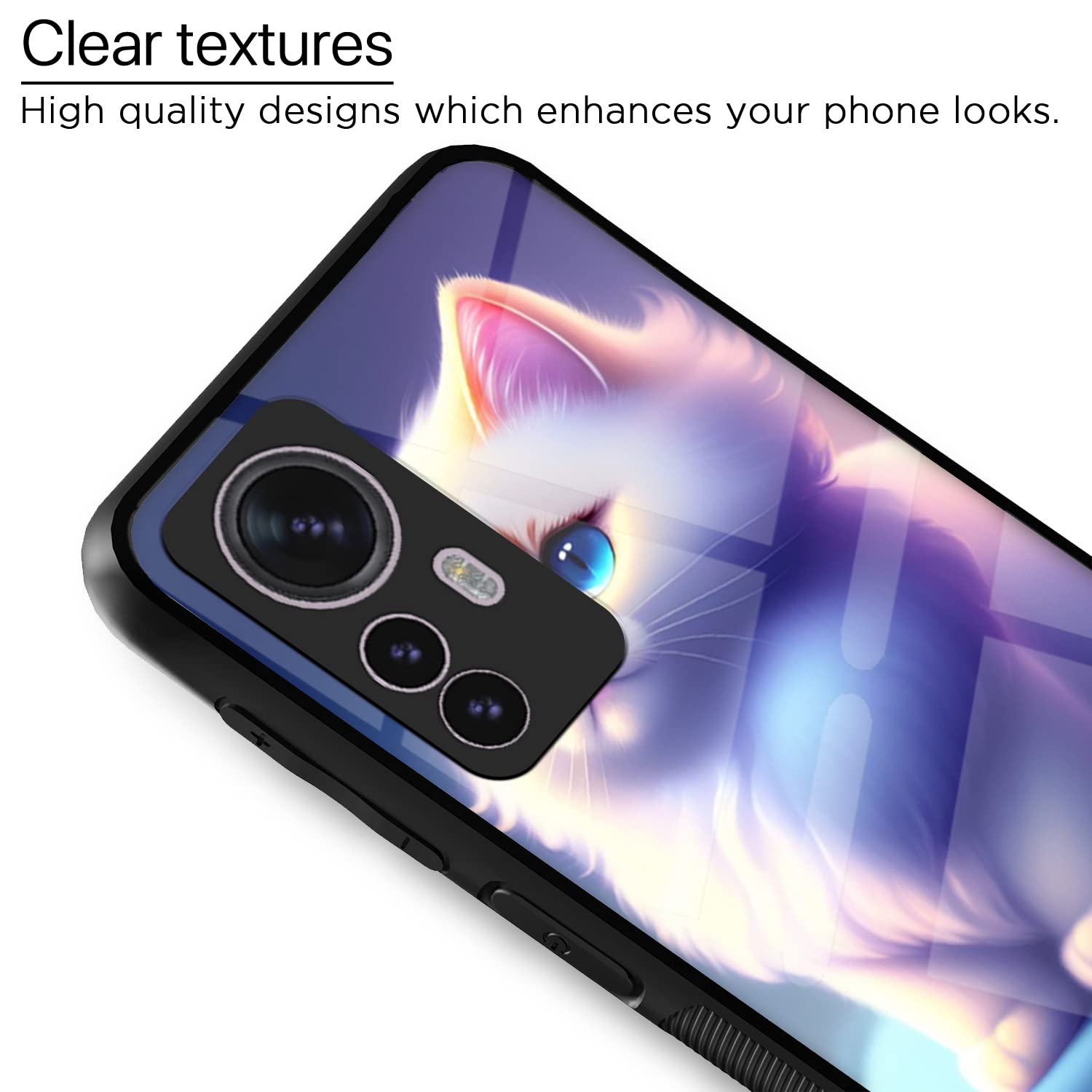 Mi 12 Pro 5G Cat mobile back cover by Pikkme – photo 4