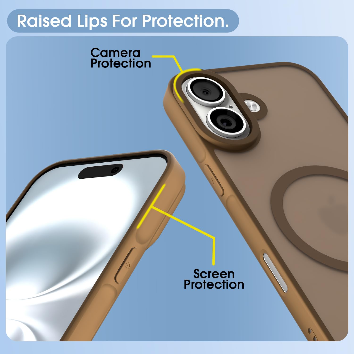 Pikkme brown MagSafe phone cover for iPhone 17 – photo 4