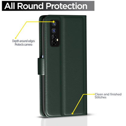 Pikkme green wallet flip cover for Realme 7/Narzo 30 4G/Narzo 20 Pro – photo 4