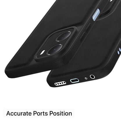 Black Leather mobile cover for Redmi 15A 5G – Pikkme – photo 4