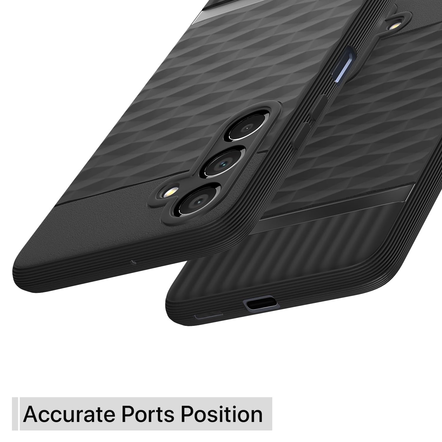 Pikkme Samsung Galaxy F15 5G / Samsung Galaxy M15 5G Gencase Back cover (Black)