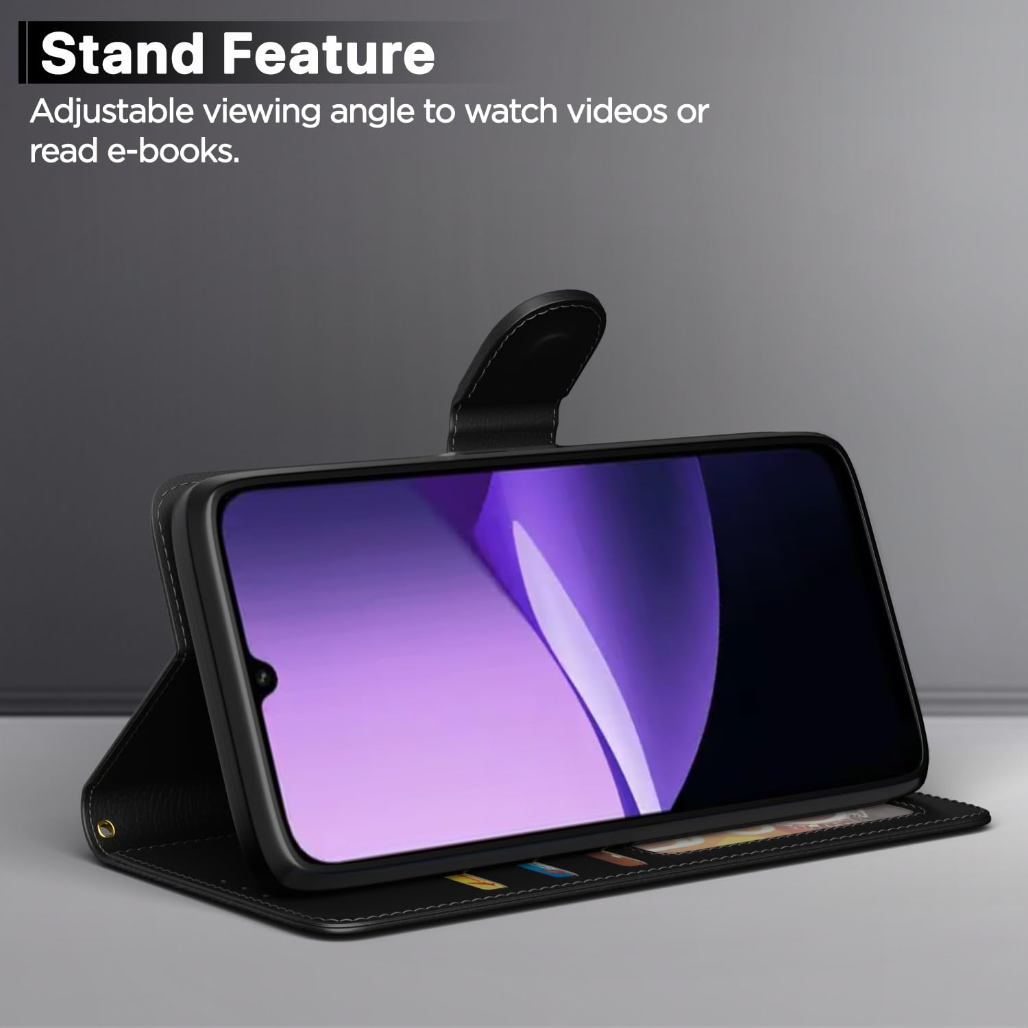 Pikkme Redmi 15C 5G Wallet black mobile flip cover – photo 3