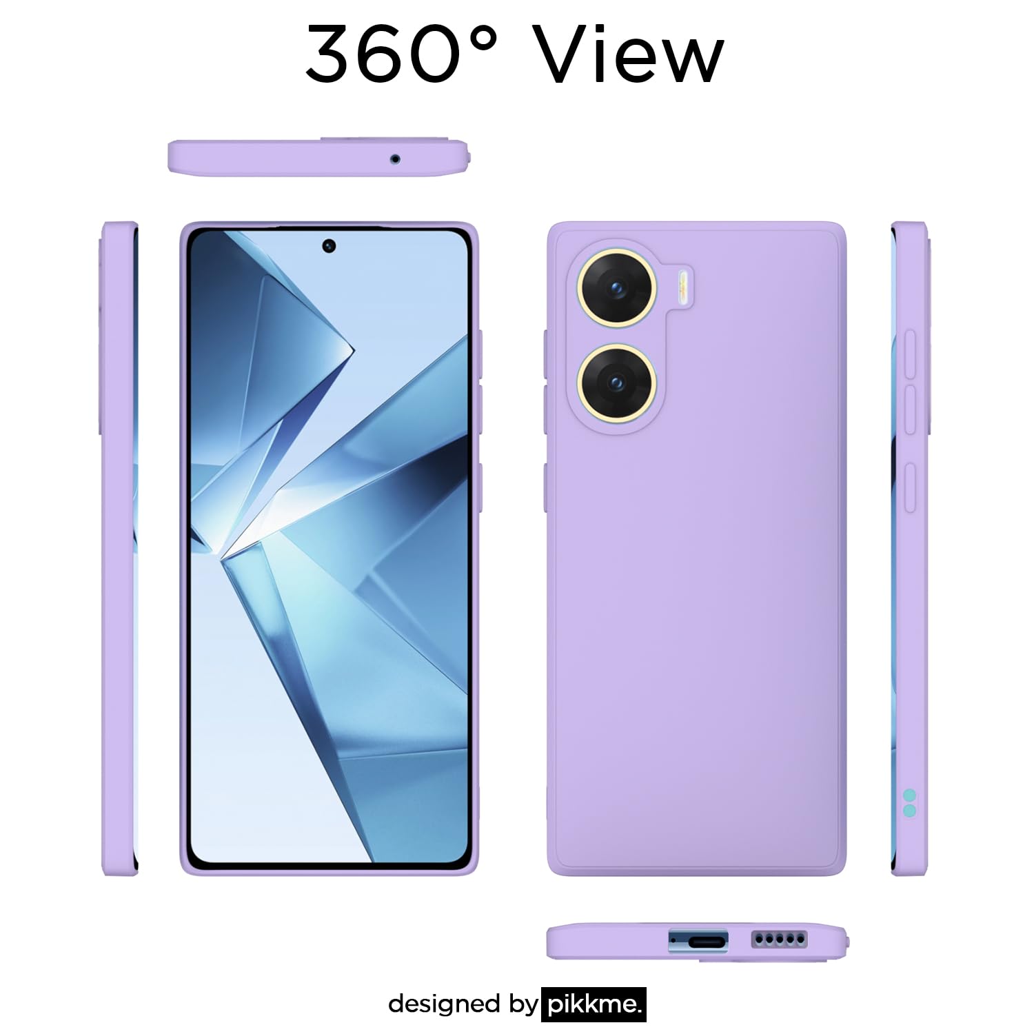 Pikkme Vivo V29e 5G Matte purple back cover – photo 2