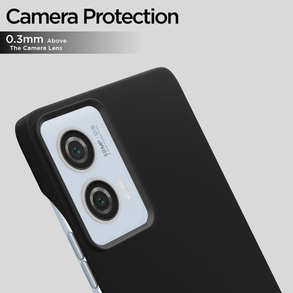 Pikkme  Motorola Moto Edge 50 Fusion 5G SideCut Back Cover (Black)