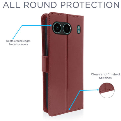 Brown wallet flip cover for OnePlus Nord 4 5G – Pikkme – photo 4
