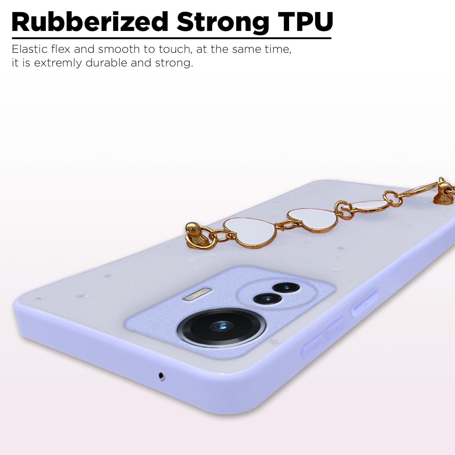 Pikkme purple Chain phone cover for iQOO Z6 44W/Vivo T1 44W – photo 5