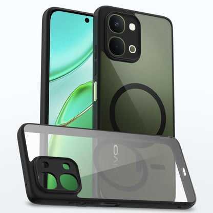 Black mag-safe back cover for Vivo T5x/Y51 Pro/iQOO Z11x 5G – Pikkme