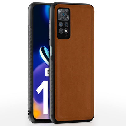 Pikkme Redmi Note 11 Pro/Note 11 Pro Plus 5G Leather camel mobile back cover