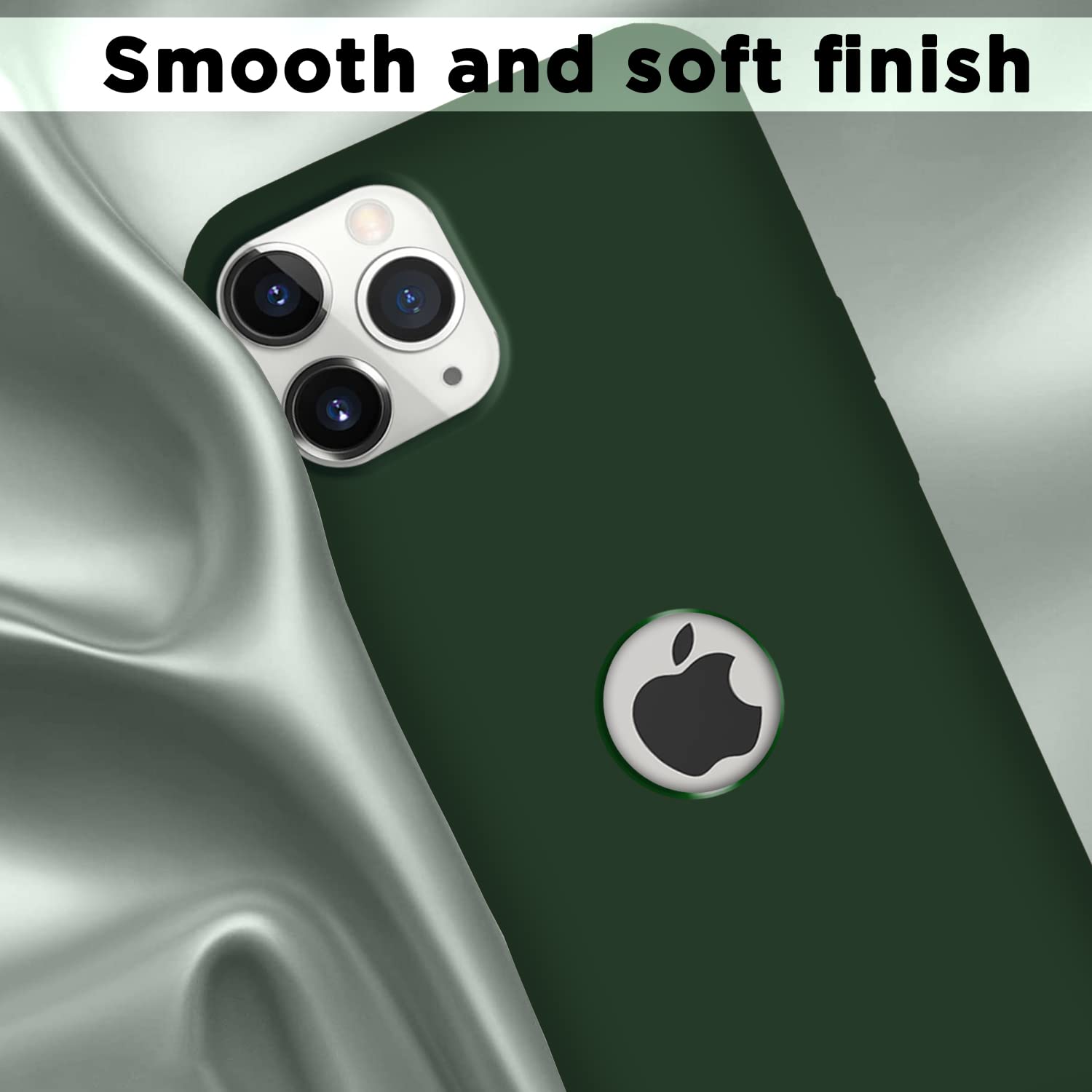 Pikkme iPhone 11 Pro Max Soft Silicone atrovirens mobile back cover – photo 6
