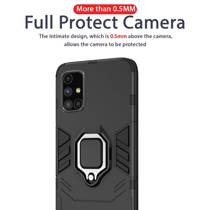 Pikkme Samsung Galaxy M51 D5 Tough Armor Back Cover | Black