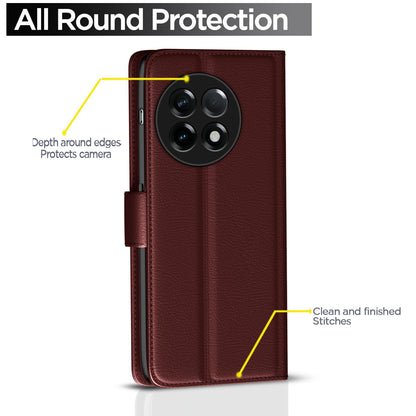 Brown wallet flip cover for OnePlus 11R 5G – Pikkme – photo 4