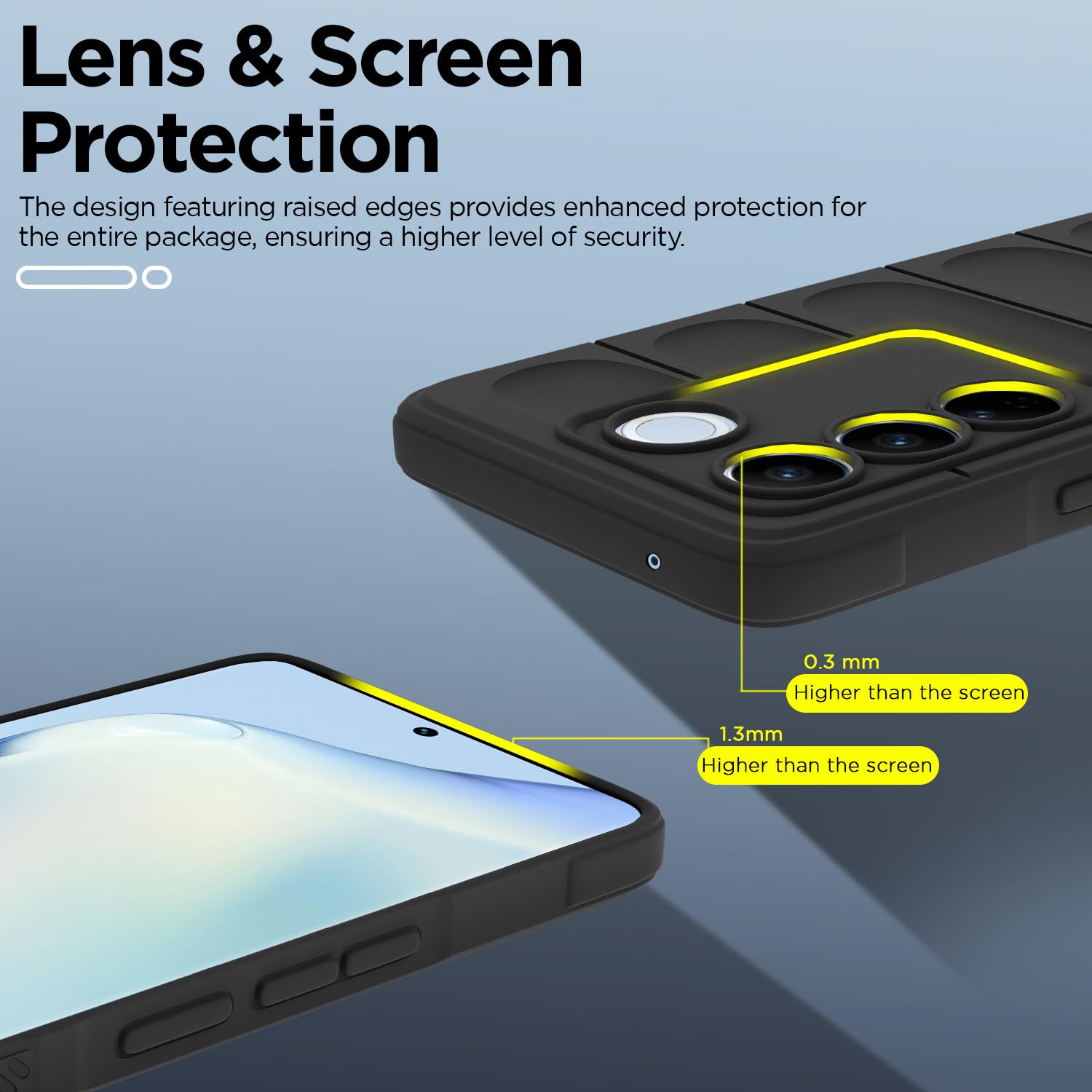 Pikkme black Liquid Silicone back cover for Vivo V27/V27 Pro 5G – photo 3