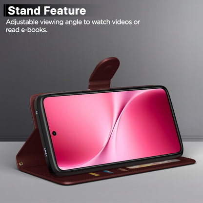 Brown Wallet flip cover for Vivo V60 Lite 5G – Pikkme – photo 3