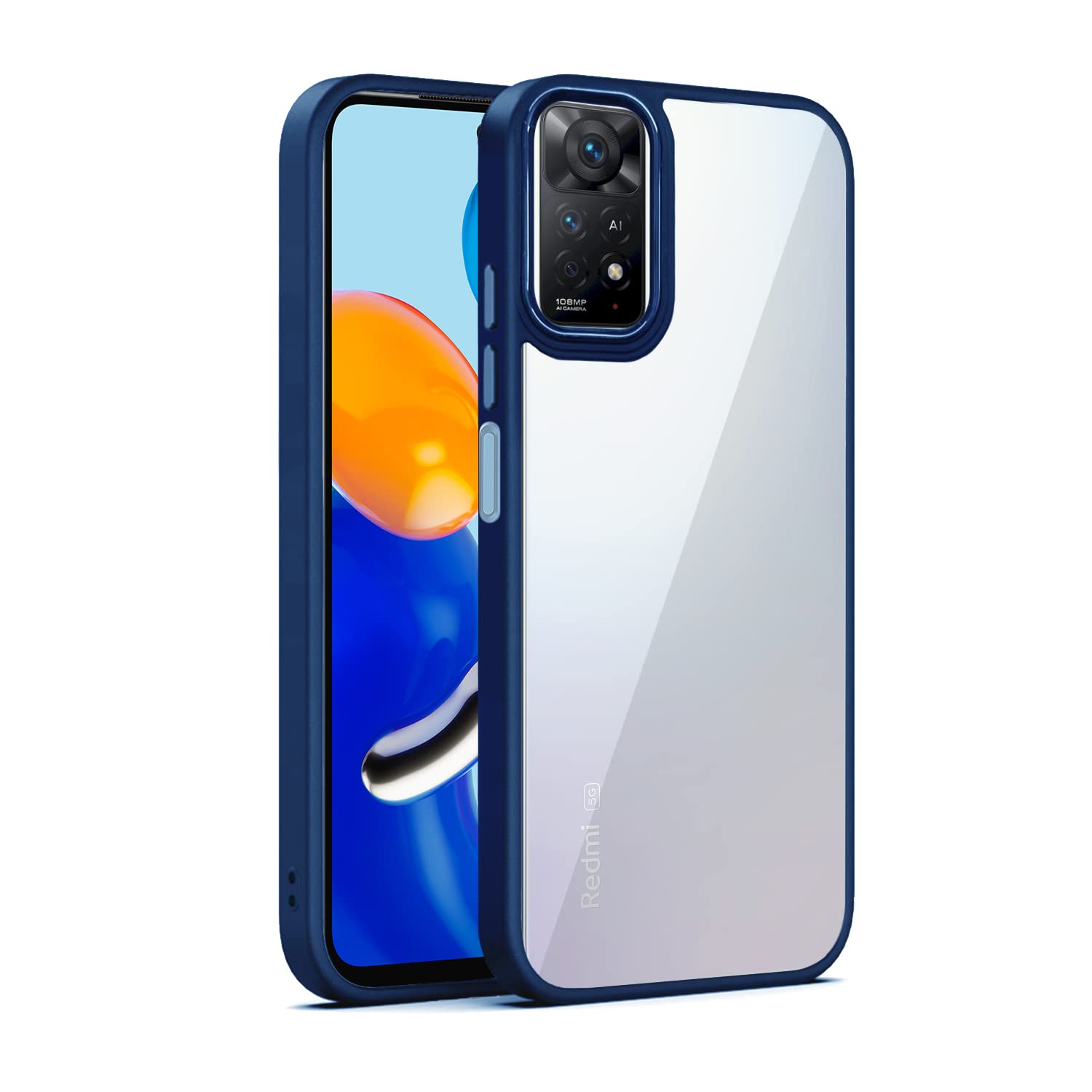Blue Chrome phone cover for Redmi Note 11/Note 11S – Pikkme