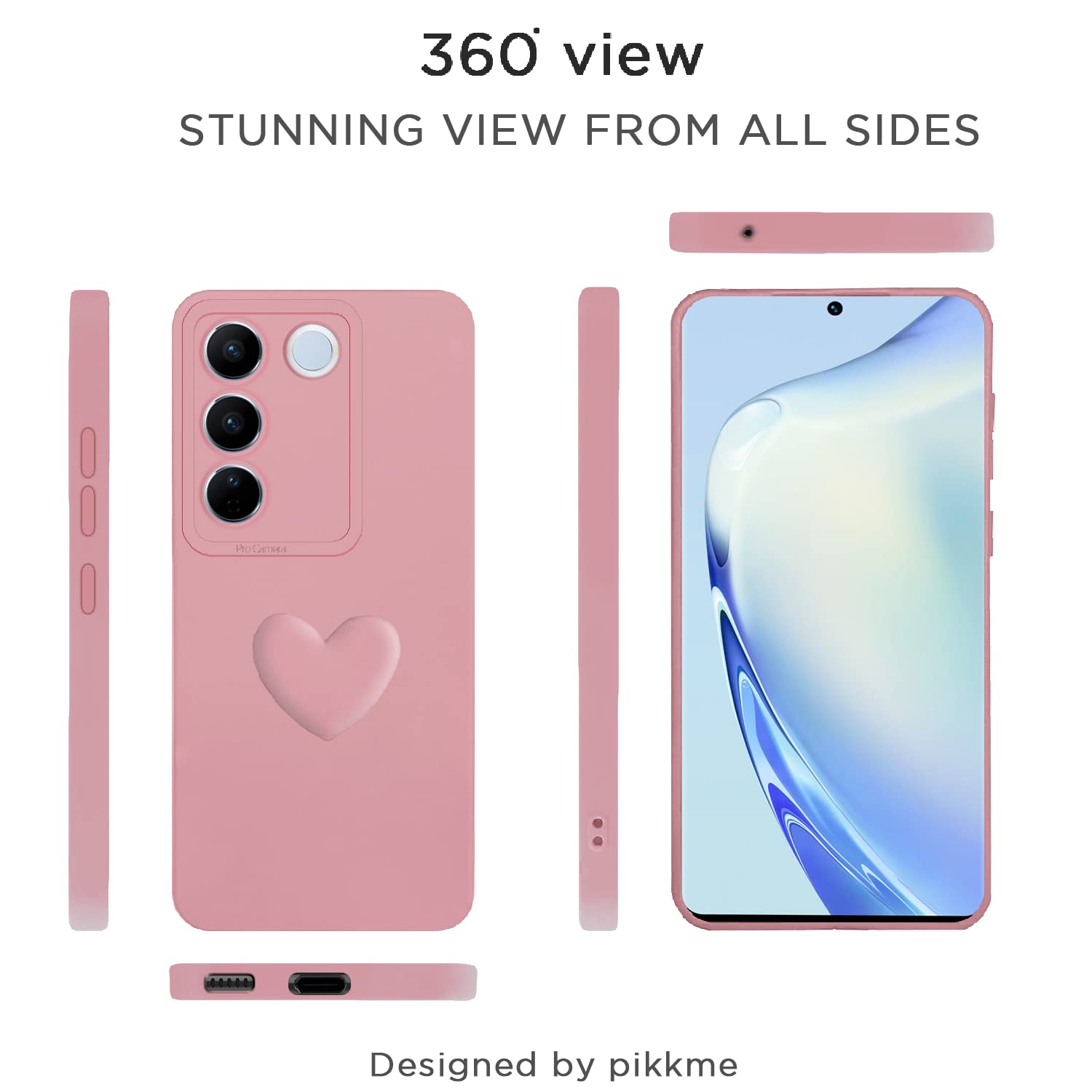 Pink back cover for Vivo V27 5G – Pikkme – photo 2