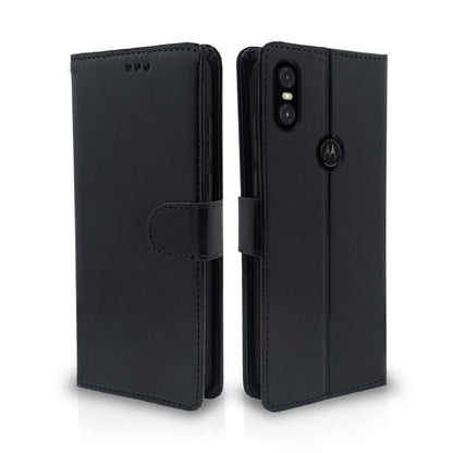 Black Wallet mobile flip cover for Moto One Power – Pikkme