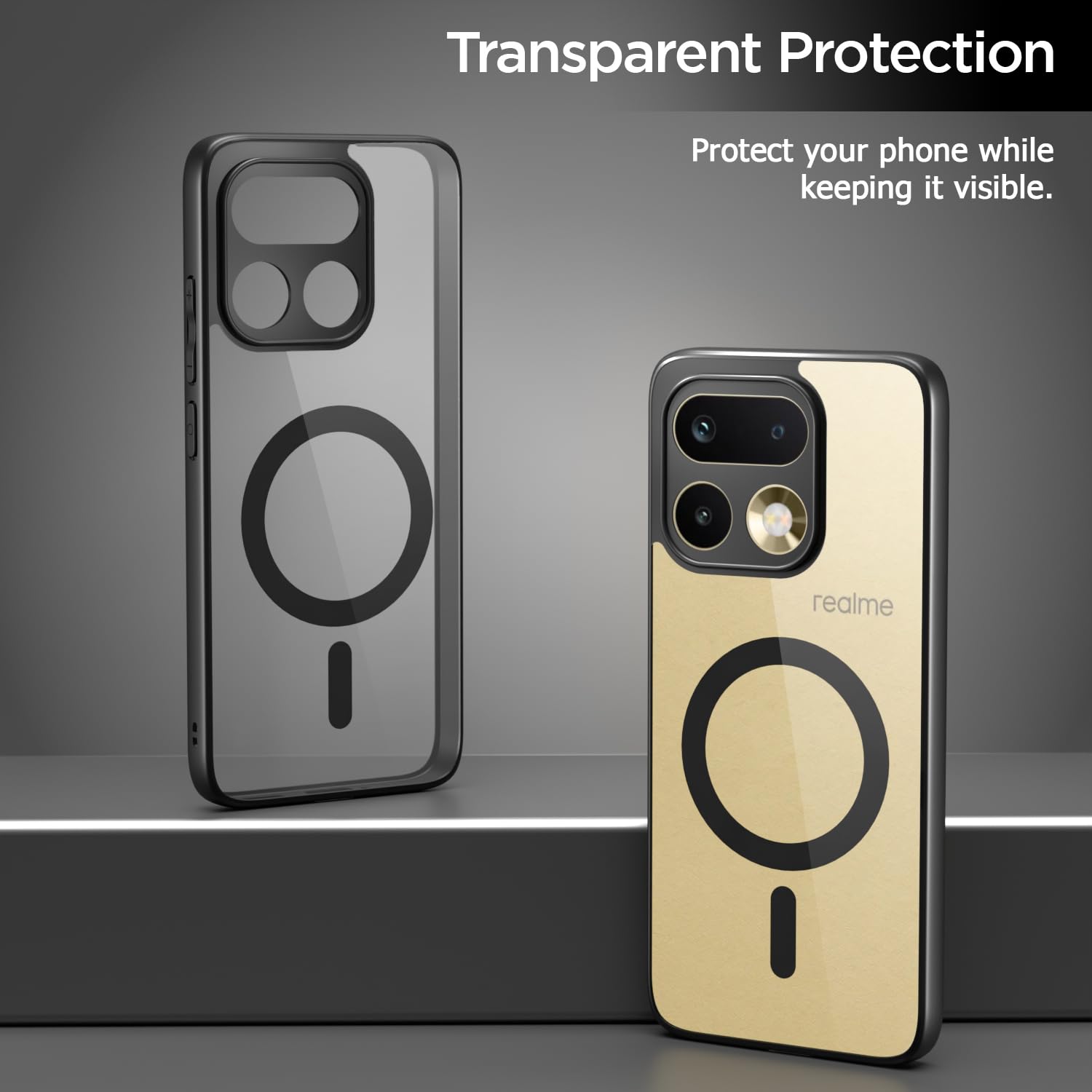 Pikkme black mag-safe phone cover for Realme 16 Pro 5G – photo 3