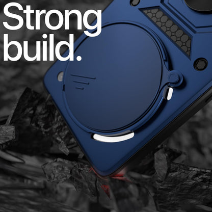 Pikkme Nothing Phone 3a Pro 5G D10 Tough Armor Back Cover (Blue)