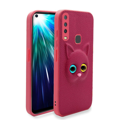 Pikkme pink Cat back cover for Vivo Z1 Pro