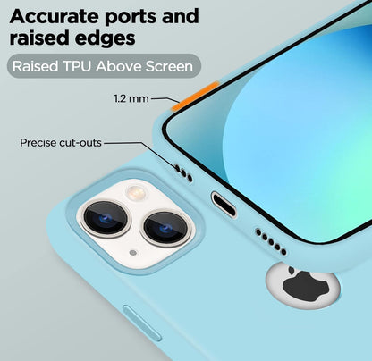 Pikkme iPhone 13 Super Soft Silicone Back Cover (Sea Green)