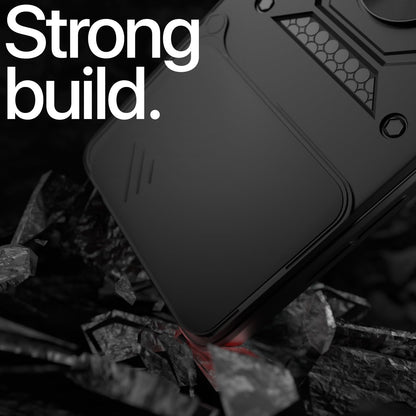 Pikkme Motorola Moto edge 60 fusion D10 Tough Armor Back Cover (Black)