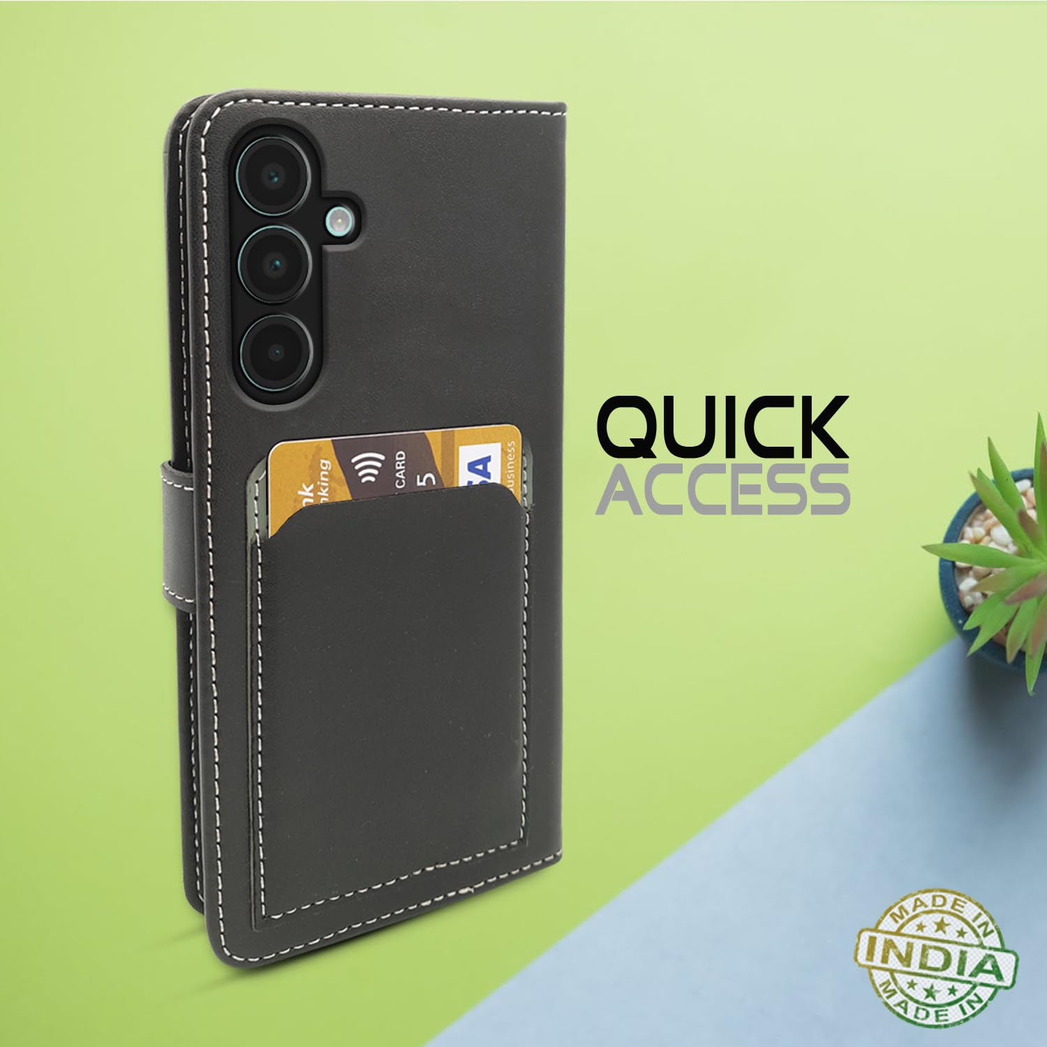 Pikkme Samsung A16 5G grey wallet flip cover – photo 4
