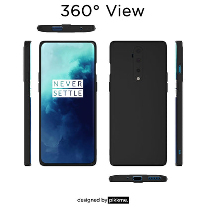 OnePlus 7T Pro Matte back cover in black by Pikkme – photo 3