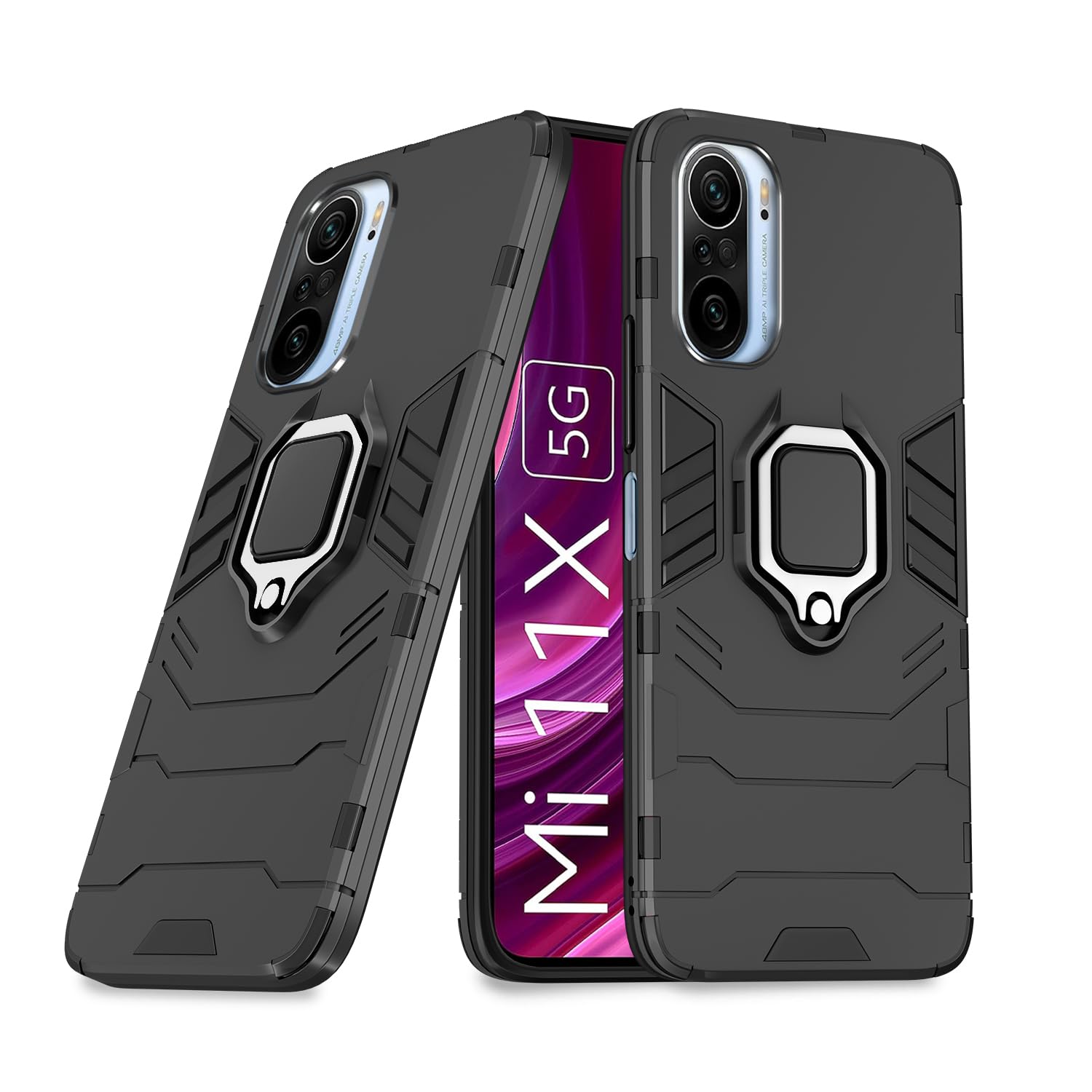  MI 11X / 11X Pro D5 Tough Armor Back Cover - Black