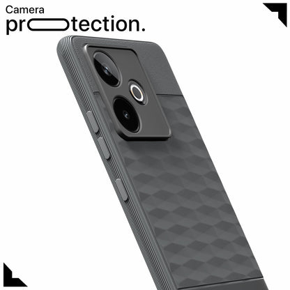 Pikkme Realme GT 7 5G / GT 7T 5G Shockproof Soft Flexible Gencase Back Cover (Grey)