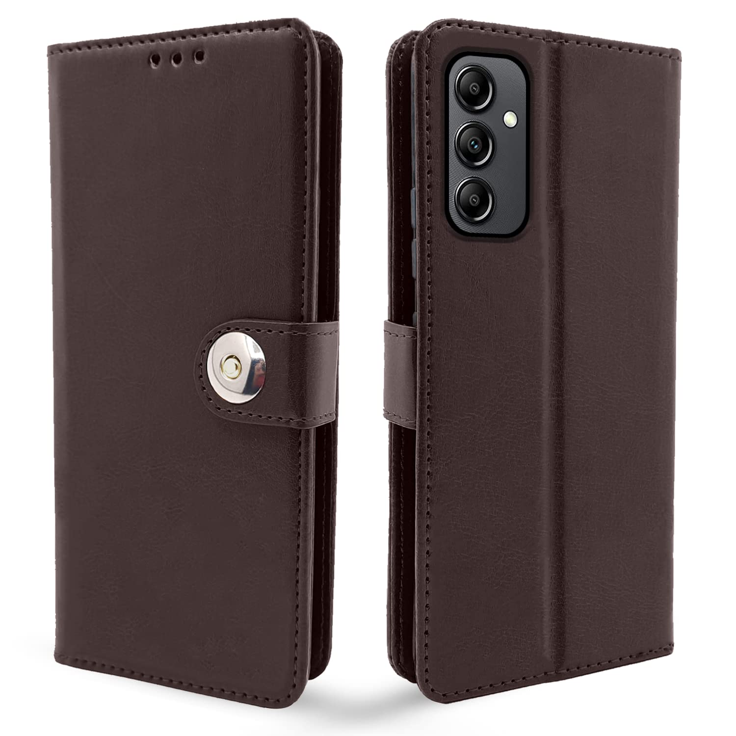Button coffee flip case for Samsung A14 4G/A14 5G – Pikkme